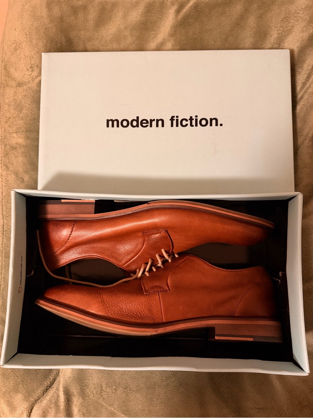 Modern Fiction - Tan Leather Derby Shoes